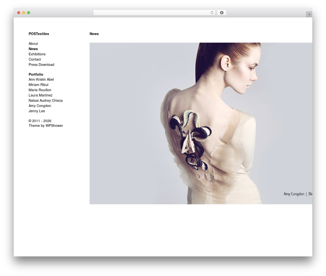 Expositio Theme WordPress theme - postextiles.com Expositio Theme WordPress theme - postextiles.com