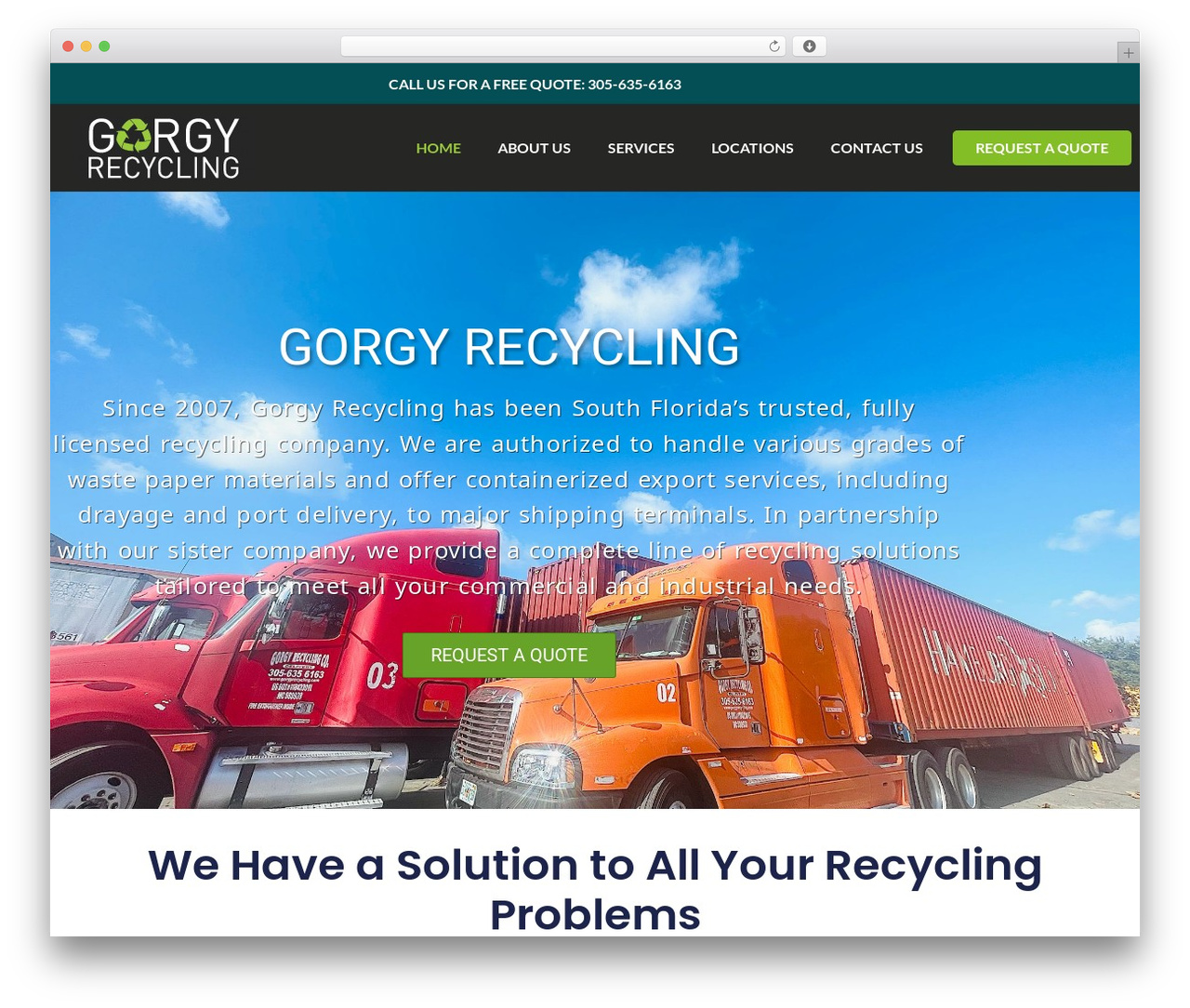 Lambda WordPress theme - gorgyrecycling.com