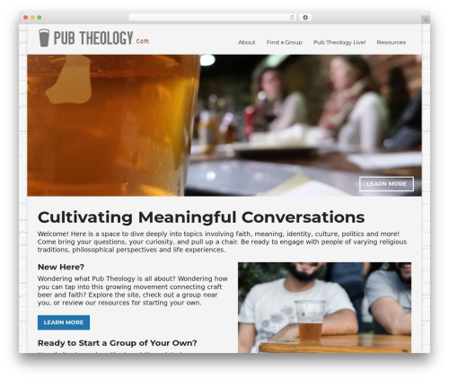 Pneuma WordPress theme - pubtheology.com