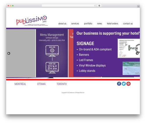 Publissimo WP theme - publissimo.ca