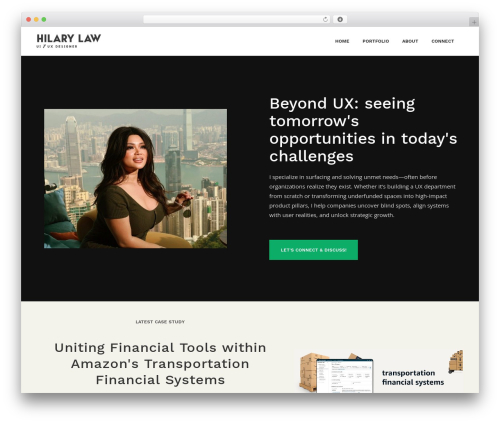 Shutter WordPress portfolio theme - hilaryklaw.com