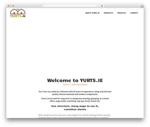 The Mounty WordPress theme - yurts.ie