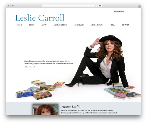 Novelist (novelist) free WordPress plugin - lesliecarroll.com