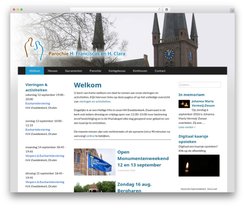 Theme WordPress PFC - parochiefranciscusenclara.nl