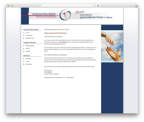 WordPress theme style01 - praxis-beyfuss.de