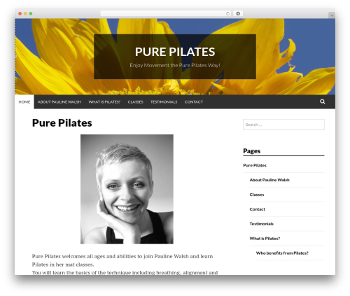 WordPress website theme Simone - paulinespilates.com WordPress website theme Simone - paulinespilates.com