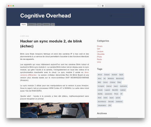 WordPress website theme simpleX - patpro.net/blog