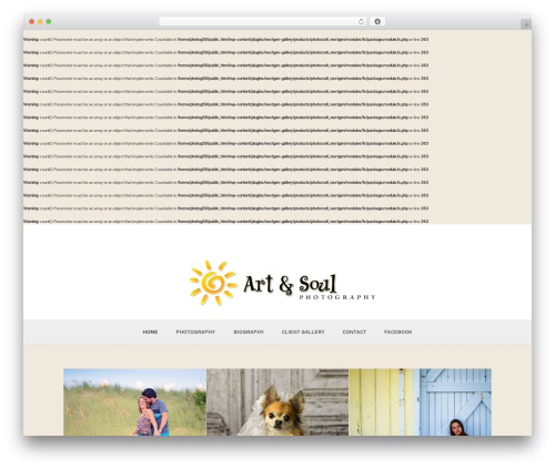 Baltimore WordPress theme - photographyourchild-vero.com