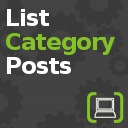 List category posts free WordPress plugin