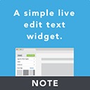 Note – A live edit text widget free WordPress plugin by Slocum Studio