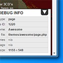 Simple Debug Info Panel free WordPress plugin by Mark Senff