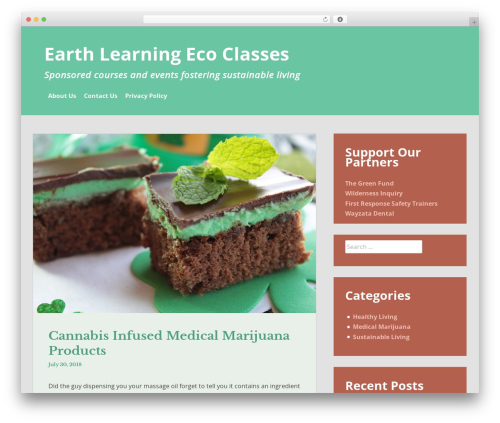 Heidi free WordPress theme - earth-learning.org