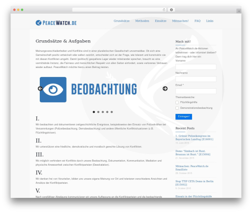 Mixed WordPress website theme - peacewatch.de Mixed WordPress website theme - peacewatch.de