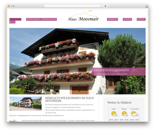 Sixty One theme WordPress - pension-moosmair.com