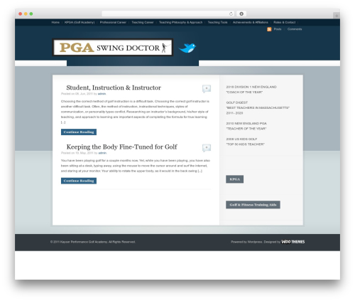 Theme WordPress Busy Bee - pgaswingdoctor.com