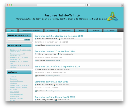 WordPress theme SainteTrinite16 - paroissesaintetrinite.org