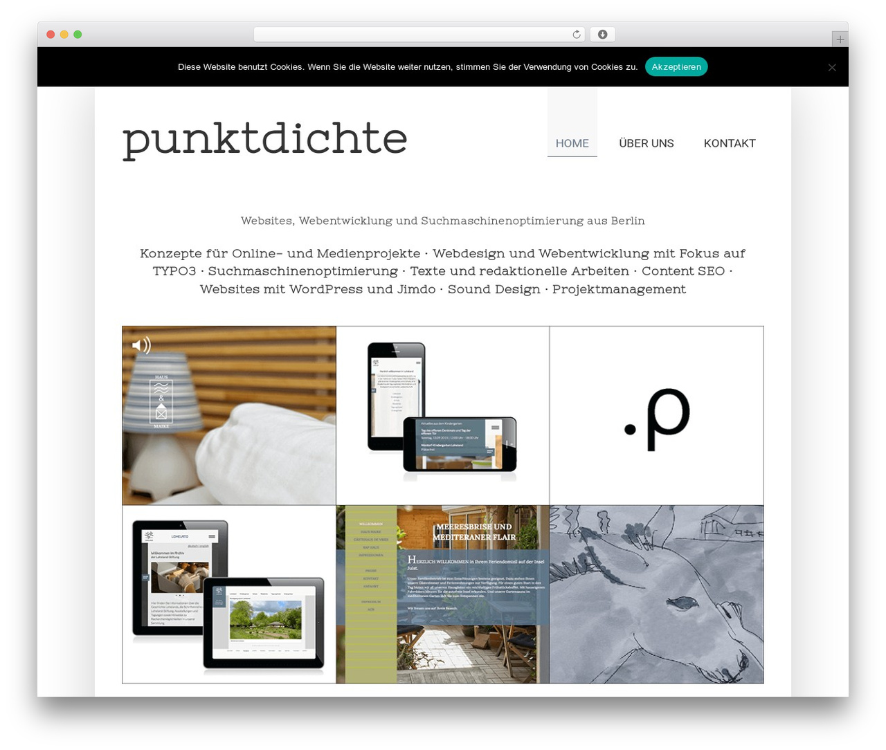 WordPress website theme SimpleCorp - punktdichte.de