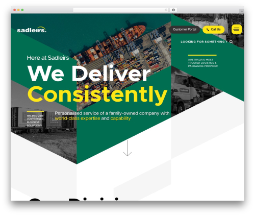 B2B Theme WordPress theme - www.sadleirs.com.au