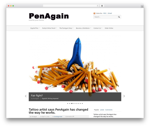 Currents WordPress theme - penagain.net