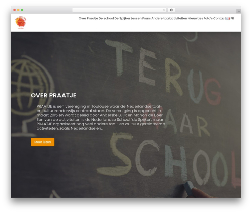 Education Base WordPress theme design - praatje.fr