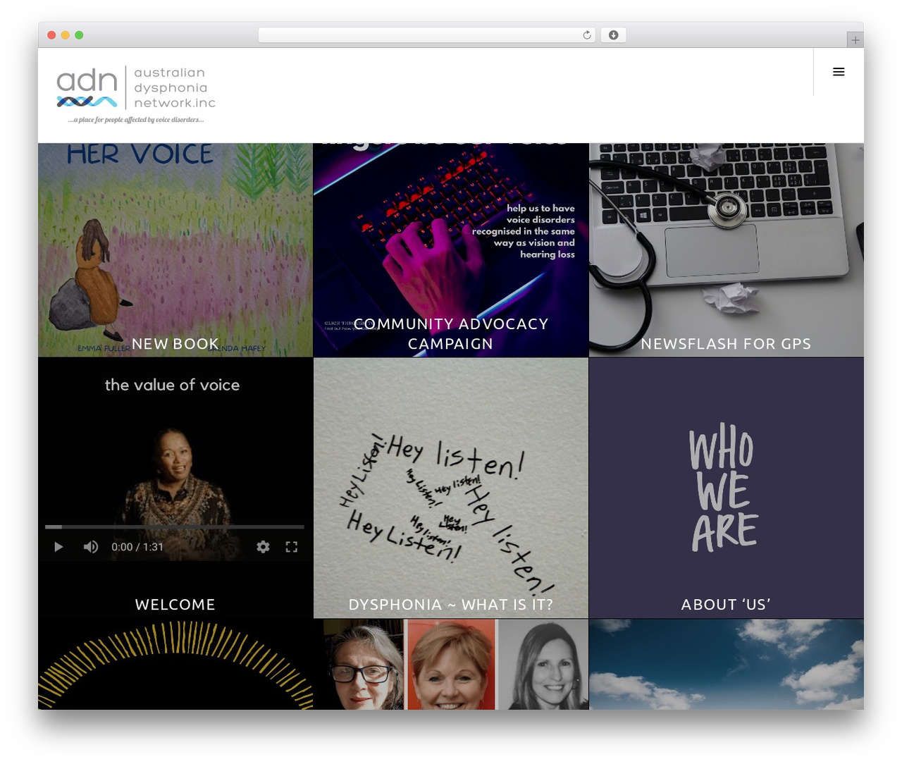 H4 WordPress theme design - australiandysphonianetwork.org