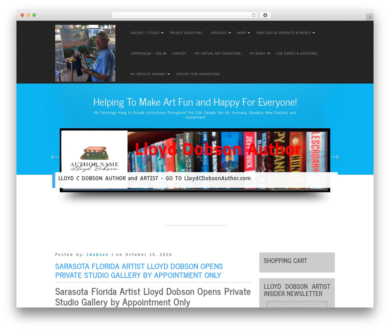 Simplicity Lite WordPress theme - lloyddobsonartist.com Simplicity Lite WordPress theme - lloyddobsonartist.com