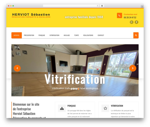 Theme WordPress interia - parquetherviot.fr