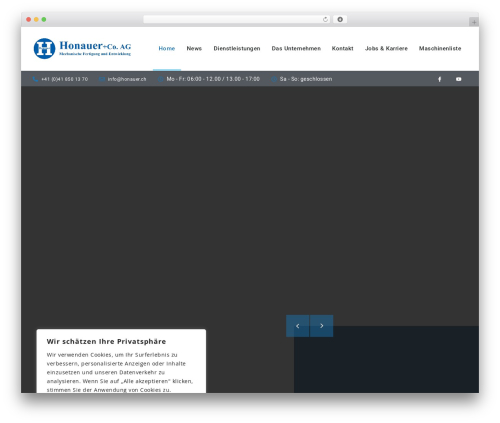 WordPress theme Constructify - honauer.ch