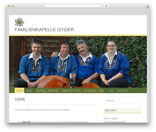 WordPress theme Geiseric - familienkapelle-gyger.ch