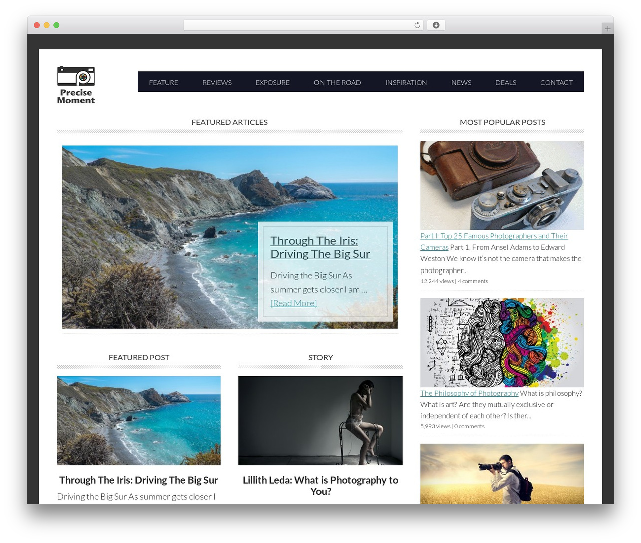 WordPress theme Precise Moment - precise-moment.com WordPress theme Precise Moment - precise-moment.com