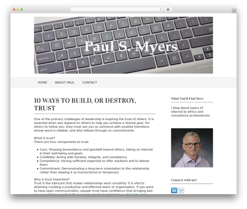 WordPress website theme Vortex - paulsmyers.com WordPress website theme Vortex - paulsmyers.com