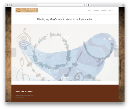 Asher theme WordPress - fineartandfire.com