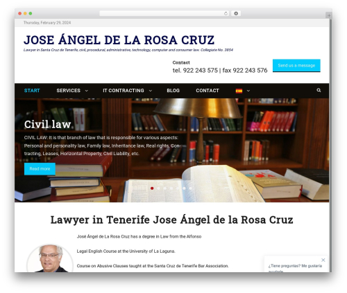 Decree WordPress template free download - delarosacruz-abogado.com