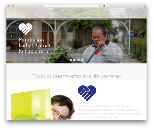flap theme WordPress - fundacionisabelaninat.cl