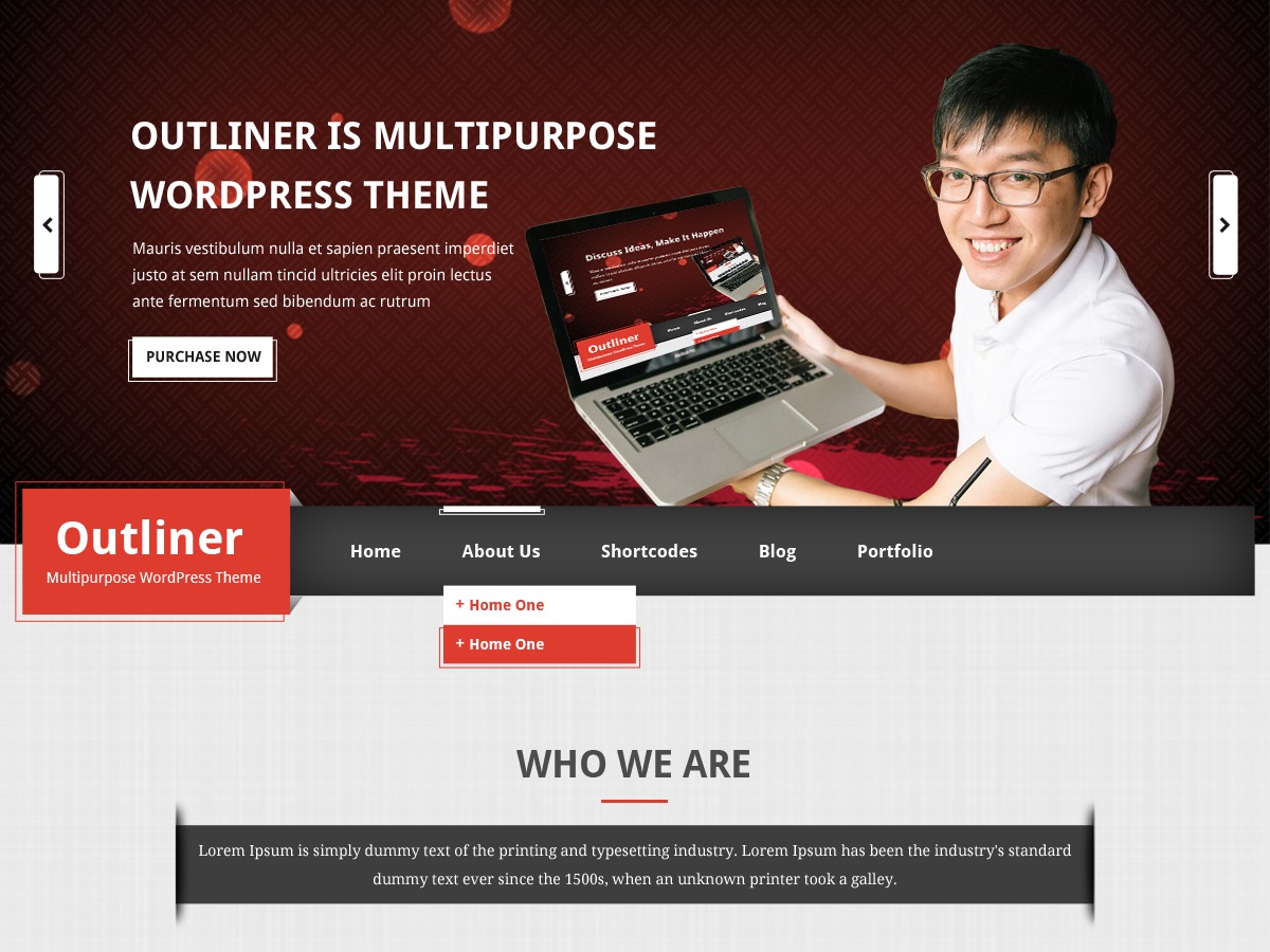 Outliner template WordPress free