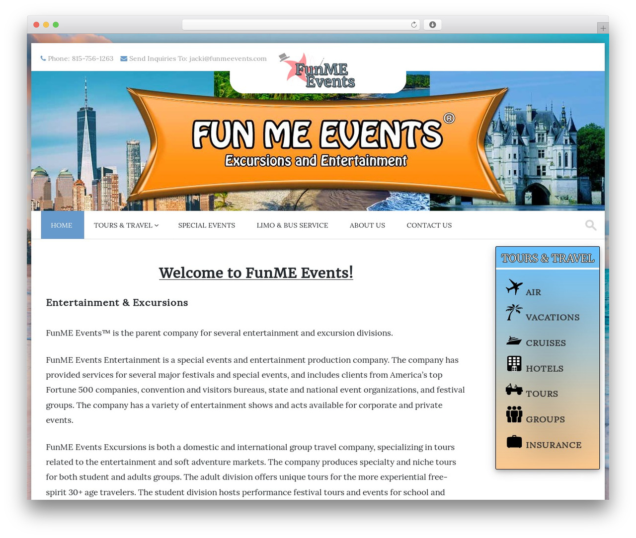 PremierPro theme WordPress - funmeevents.com PremierPro theme WordPress - funmeevents.com