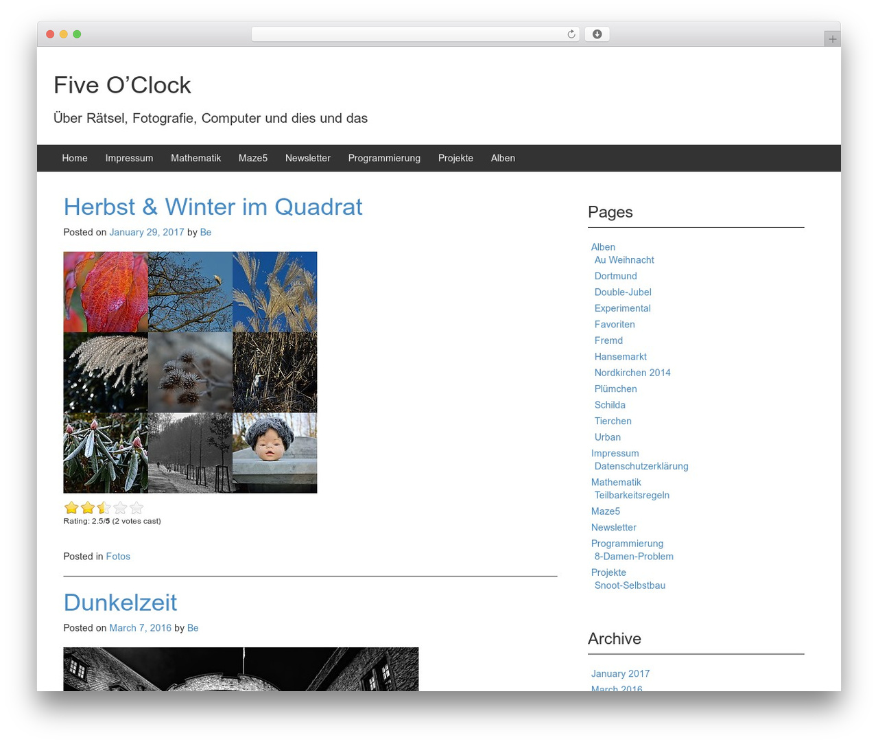 Responsive Mobile WordPress theme - five-o-clock.de Responsive Mobile WordPress theme - five-o-clock.de