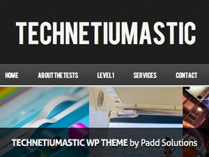 Technetiumastic WordPress theme design by Padd Solutions