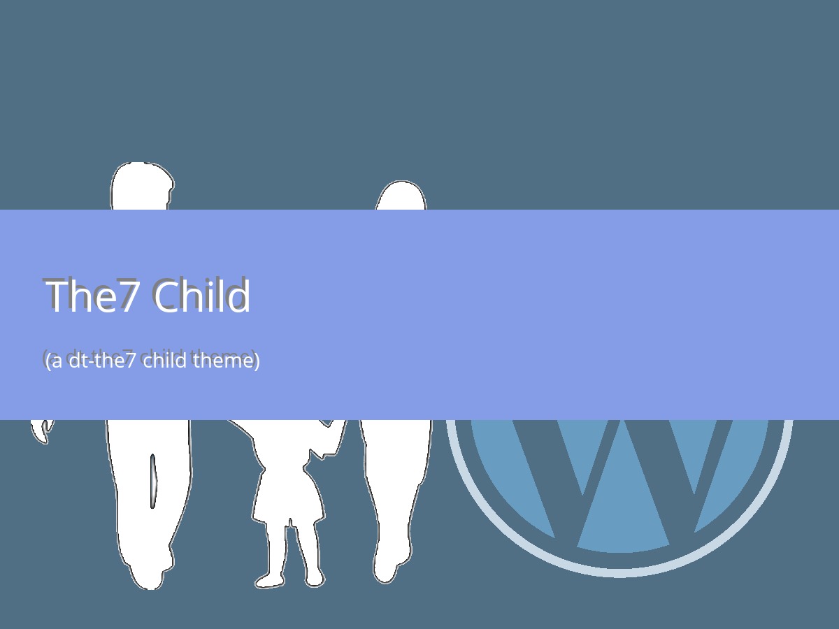 The7 Child WordPress theme