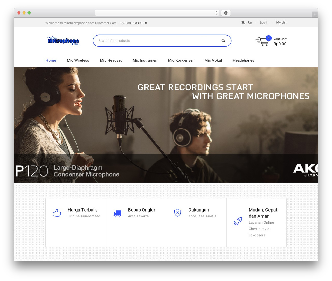 Theme WordPress Devicer - tokomicrophone.com