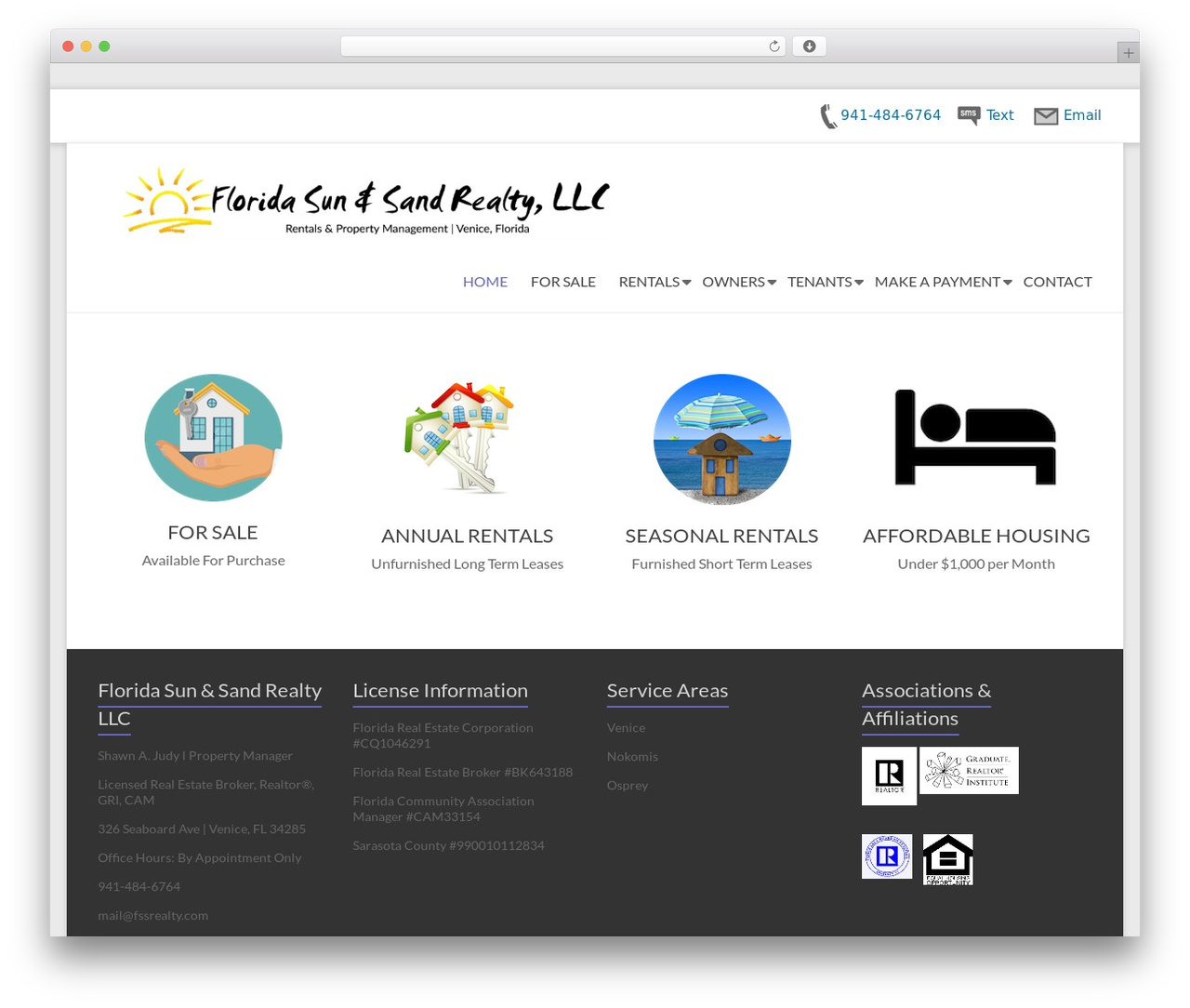 Theme WordPress Spacious Pro - floridasunandsandrealty.com