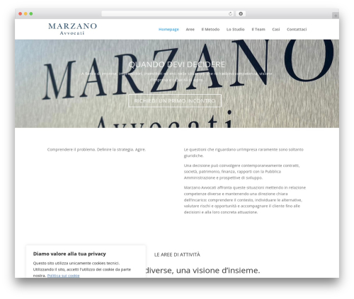 WordPress theme Divi - studiomarzano.it