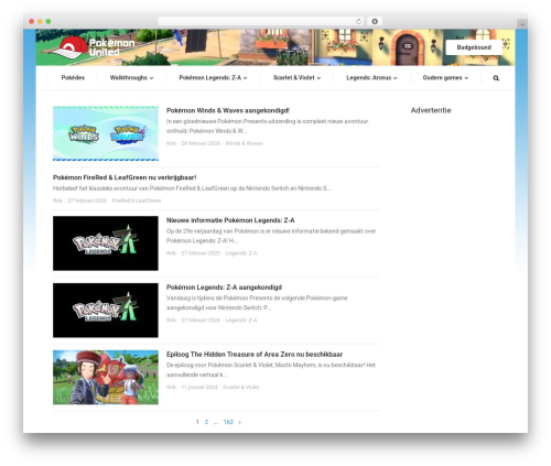 Aardvark best WordPress theme - pokemonunited.nl