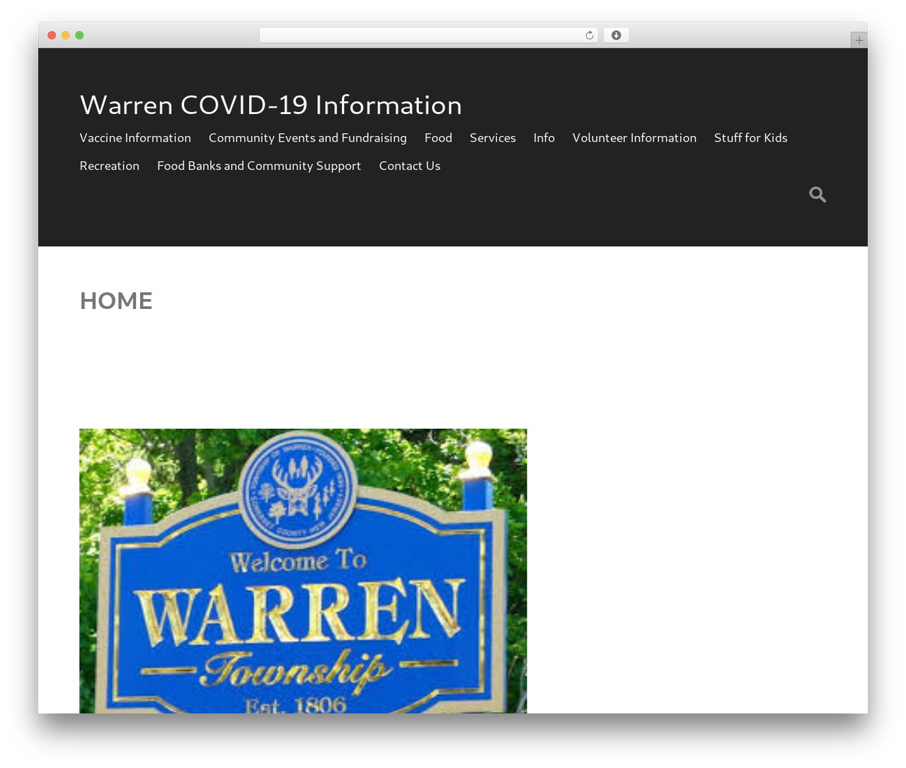 Generic theme WordPress - warrennjcovid-19info.com