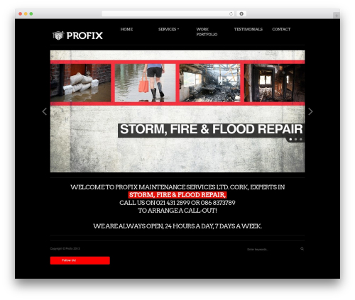 Theme WordPress Rockwell - profix.ie