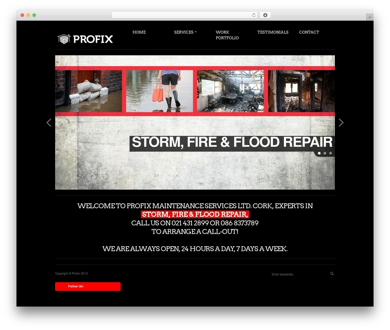 Theme WordPress Rockwell - profix.ie