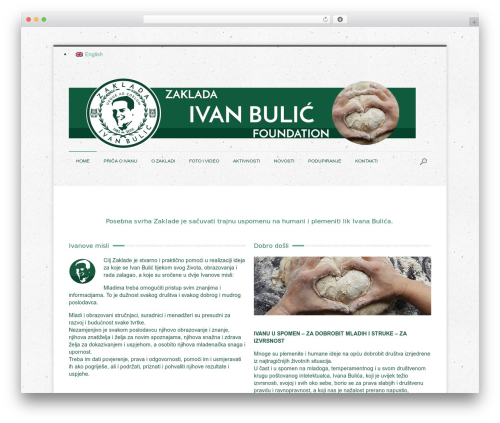 Unique WordPress theme - zakladaivanbulic.com