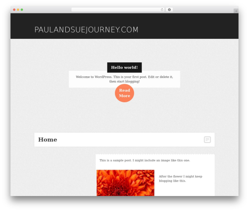 WordPress theme Hyper - paulandsuejourney.com