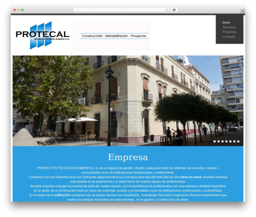 WP theme cherry - protecal.es