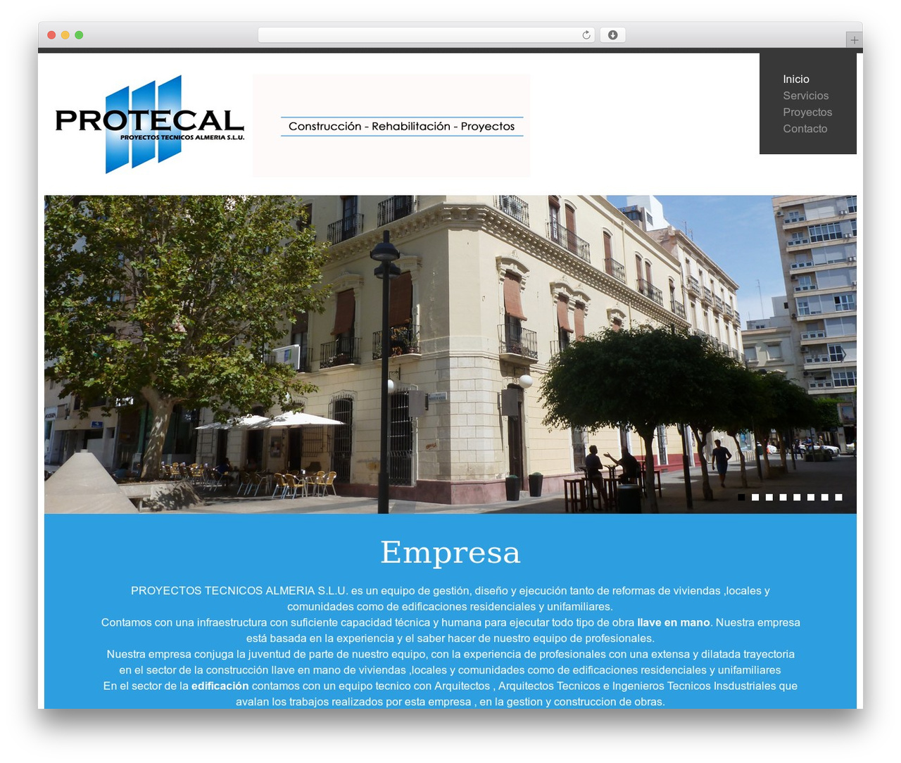 WP theme cherry - protecal.es